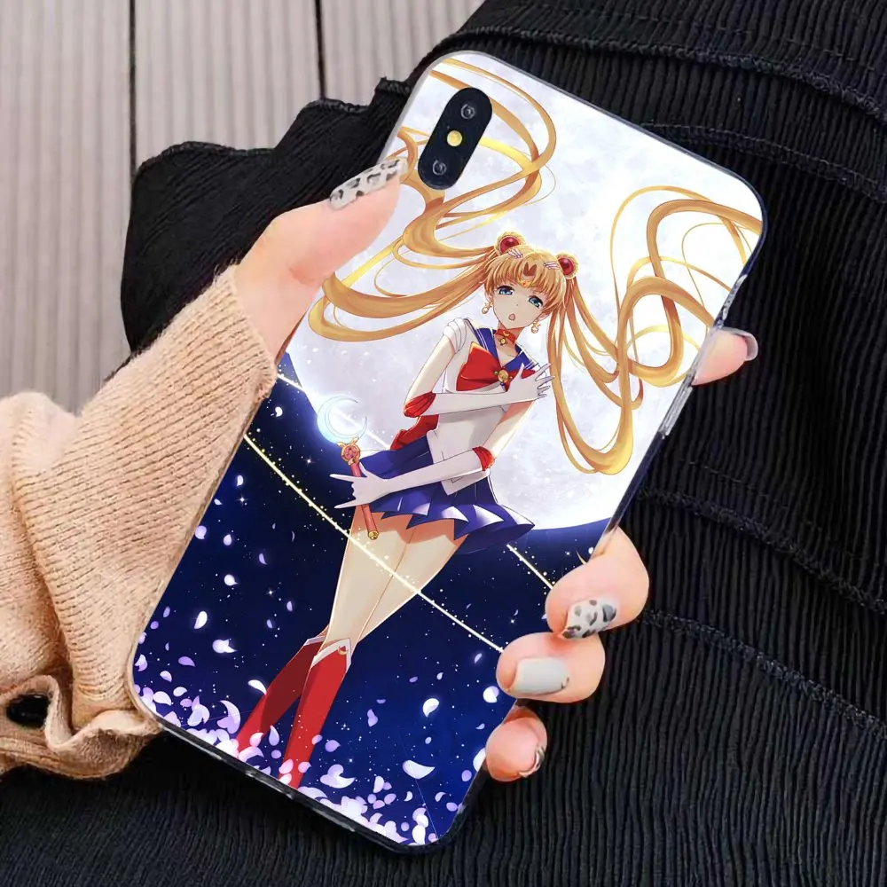 Силиконовый чехол с потрясающим Сейлор Мун для Huawei Nova 2 3 2i 3i Y6 Y7 Y9 Prime Pro GR3 GR5 2017 2018