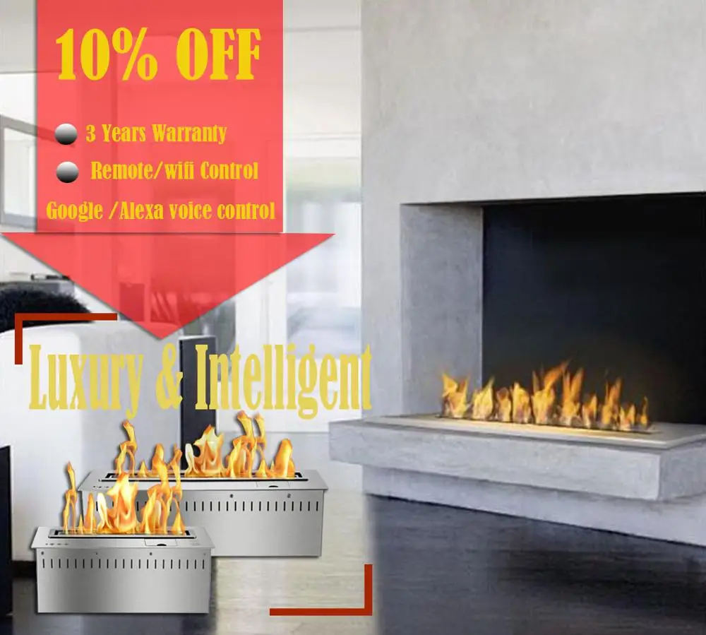Inno-Fire 60 inch decorative electric fireplace ethanol fireplac remote control