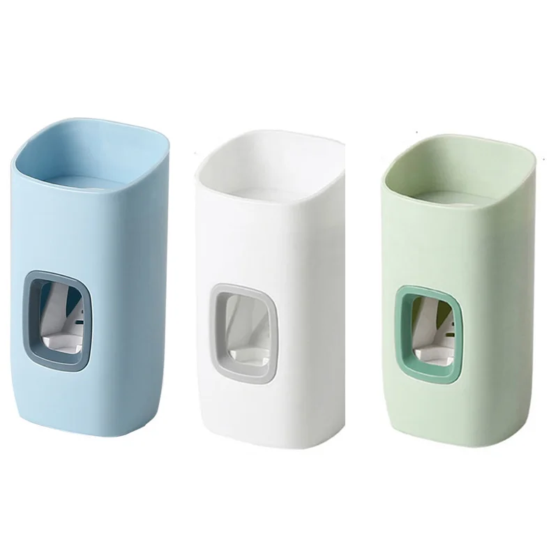 

Wall Mount Automatic Toothpaste Dispenser Bathroom Accessories Set Toothpaste Squeezer Dispenser Bathroom Toothbrush Holder Tool