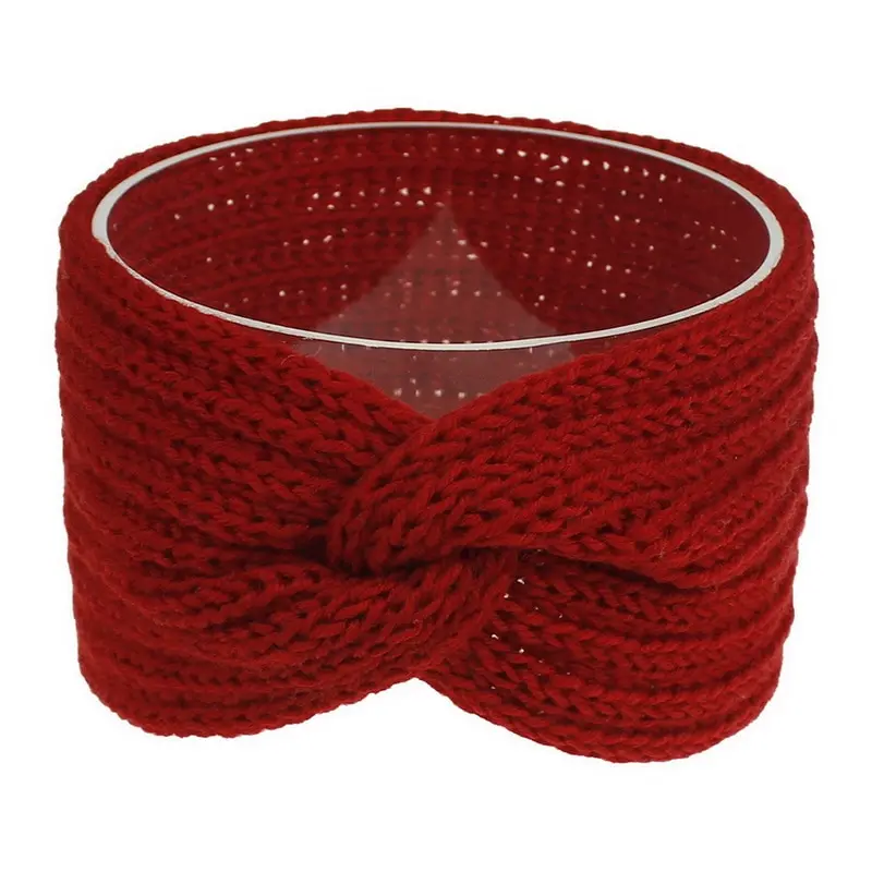 

New Knitted Knot Cross Headband For Women Autumn Winter Girls Hair Accessories Headwear Elastic Hair Band Hair Accessories