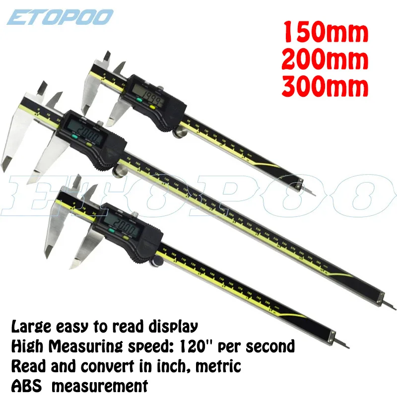 150 мм 200 300 Страна происхождения режим цифровой штангенциркуль с нониусом