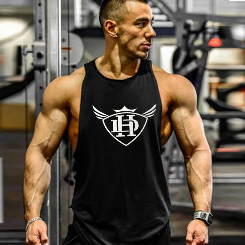 Фирменная одежда для тренажерного зала мужские майки бодибилдинга фитнеса и