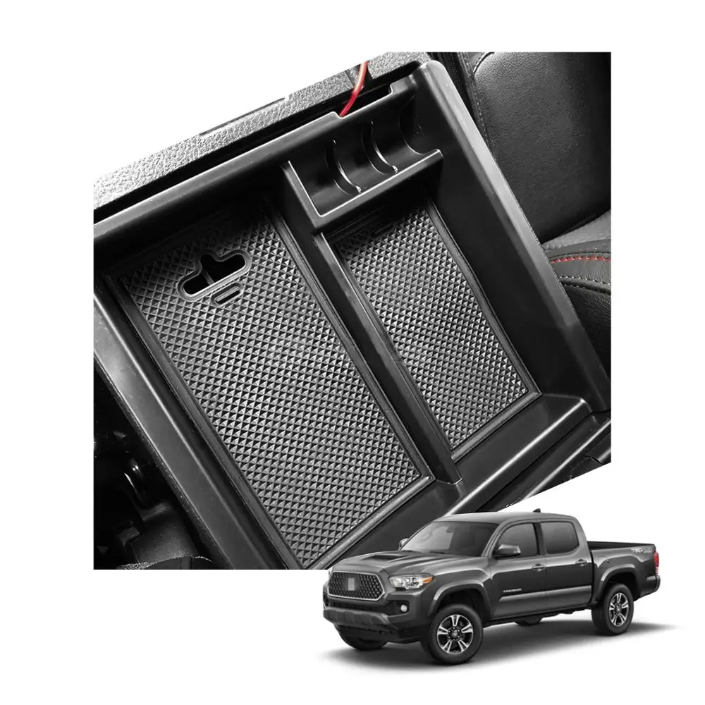 LFOTPP Car Armrest Storage Box For Tacoma 2017 2018 2019 Non-slip Rubber Central Control Auto Interior Accessories | Автомобили и