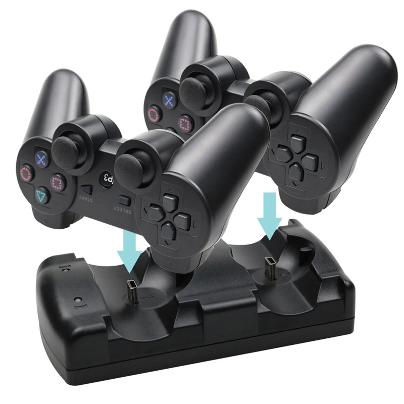 Для PS3 двойная зарядная док-станция USB кабель питание зарядная подставка для sony для playstation 3 для PS3 контроллер геймпад
