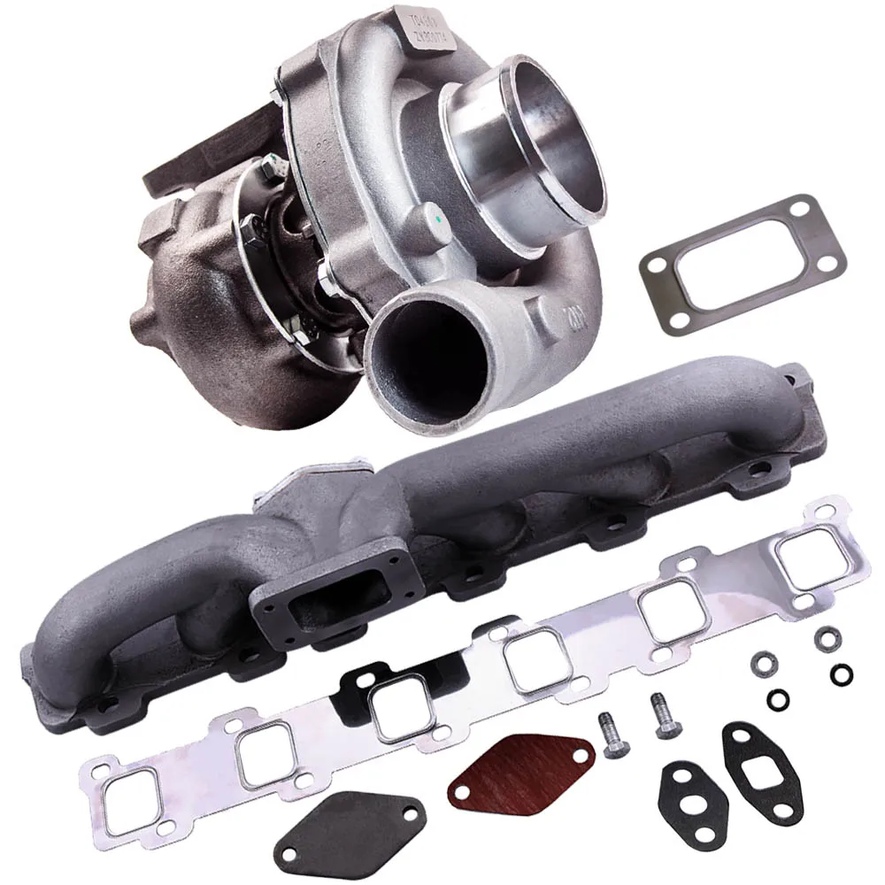 Комплект турбонагнетателя T04E T3/T4 A/R 0 57 44 TRIM 5 BOLT 400 + HP BOOST для Ford Dodge1999 комплект
