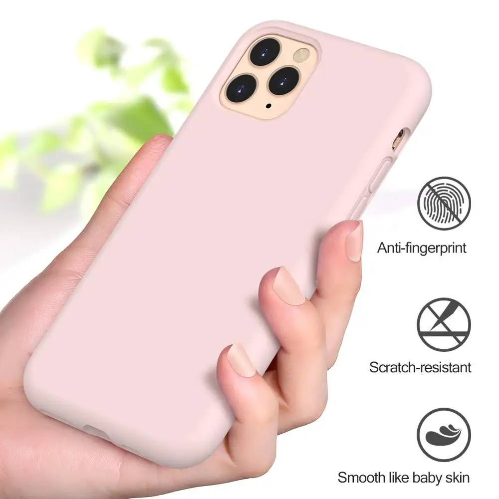 Оригинальные жидкие силиконовые противоударные Чехлы для айфона Apple iPhone 11 12 Pro Max