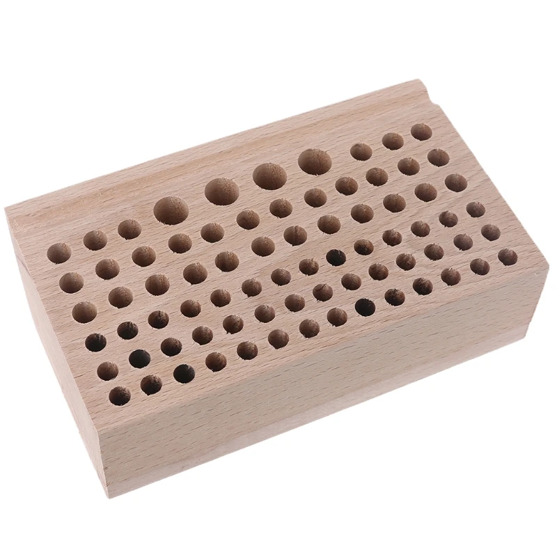 

Wooden Organizer Storage Holder for Leather Working Making Punch Tools