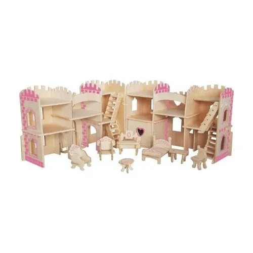 Большой деревянный 3d образец пирамиго модель замка принцессы| |