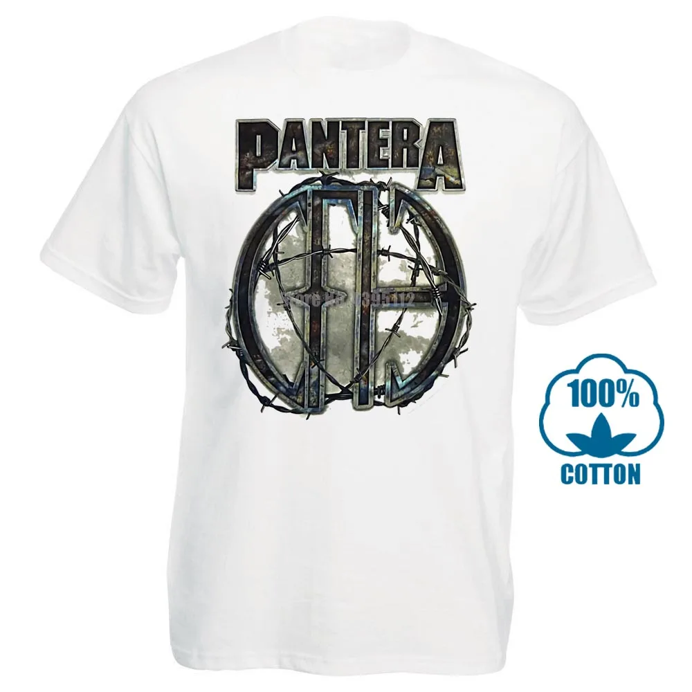 Белый Pantera 81 белая футболка s m l Xl Xxl металлическая рок-группа Официальная футболка Новинка - Цвет: Белый