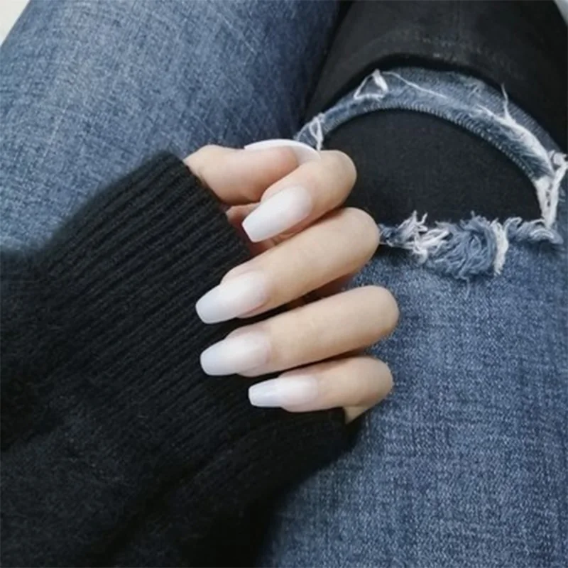 Женские летние однотонные наклейки для ногтей маникюрные инструменты в стиле Ins