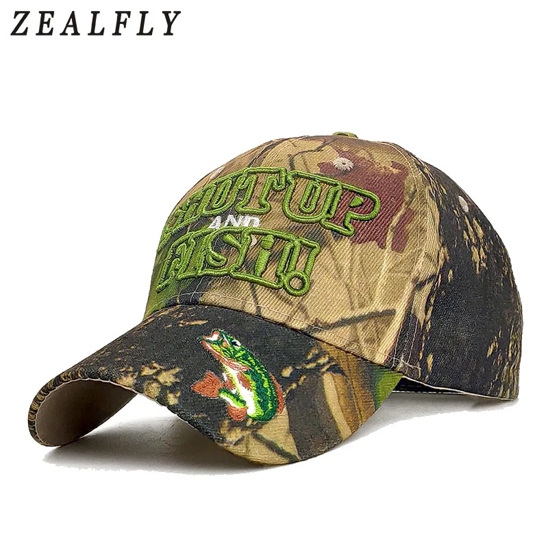 Кепка с вышивкой рыба для мужчин и женщин камуфляжная охотничья бейсболка