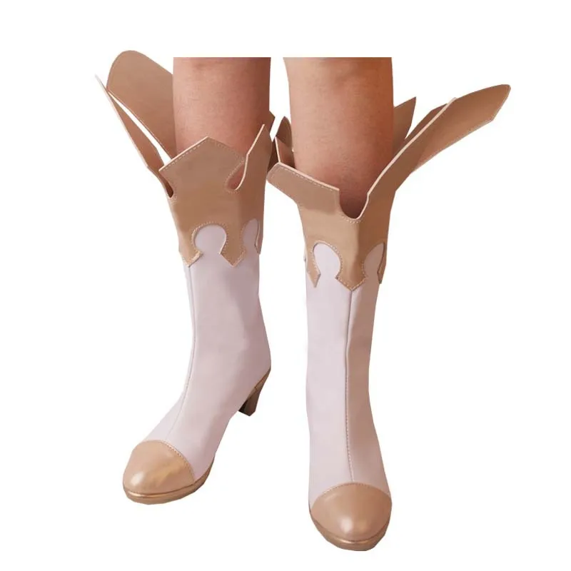Genshin Impact Cos Shoes из искусственной кожи Удобные и высоко восстановленные ботинки для