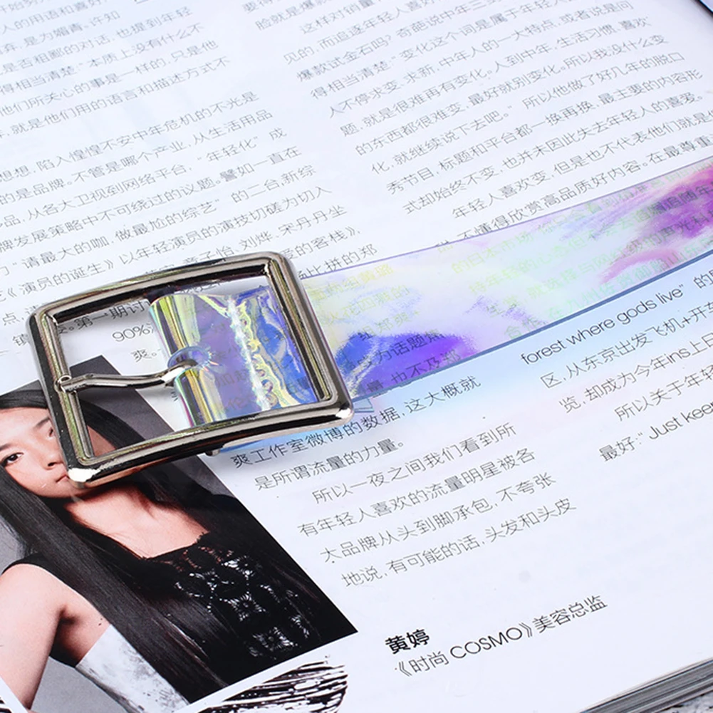 Женский модный прозрачный ремень с несколькими отверстиями индивидуальный