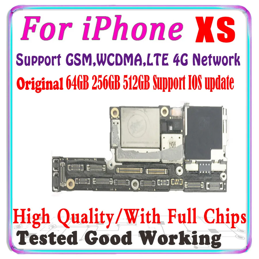 ICloud разблокированный для iPhone XS 5 8 &quotматеринская плата с распознаванием лица 512 ГБ