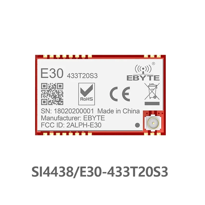 E30 433T20S3 большой диапазон UART SI4438 433 МГц 100 мВт IoT беспроводной трансивер передатчик
