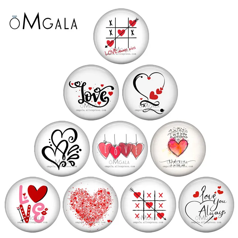 

10 шт., круглые стеклянные кабошоны для фотографий, 12/18/20/25 мм