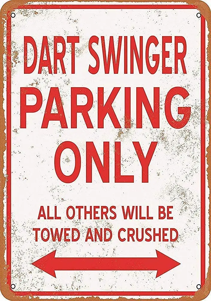 

Funny Sarcastic Metal Tin Sign Man Cave Bar Decor 12 x 8 Inches D Swinger Parking Only Notice Sign Warning Caution Notice Safety