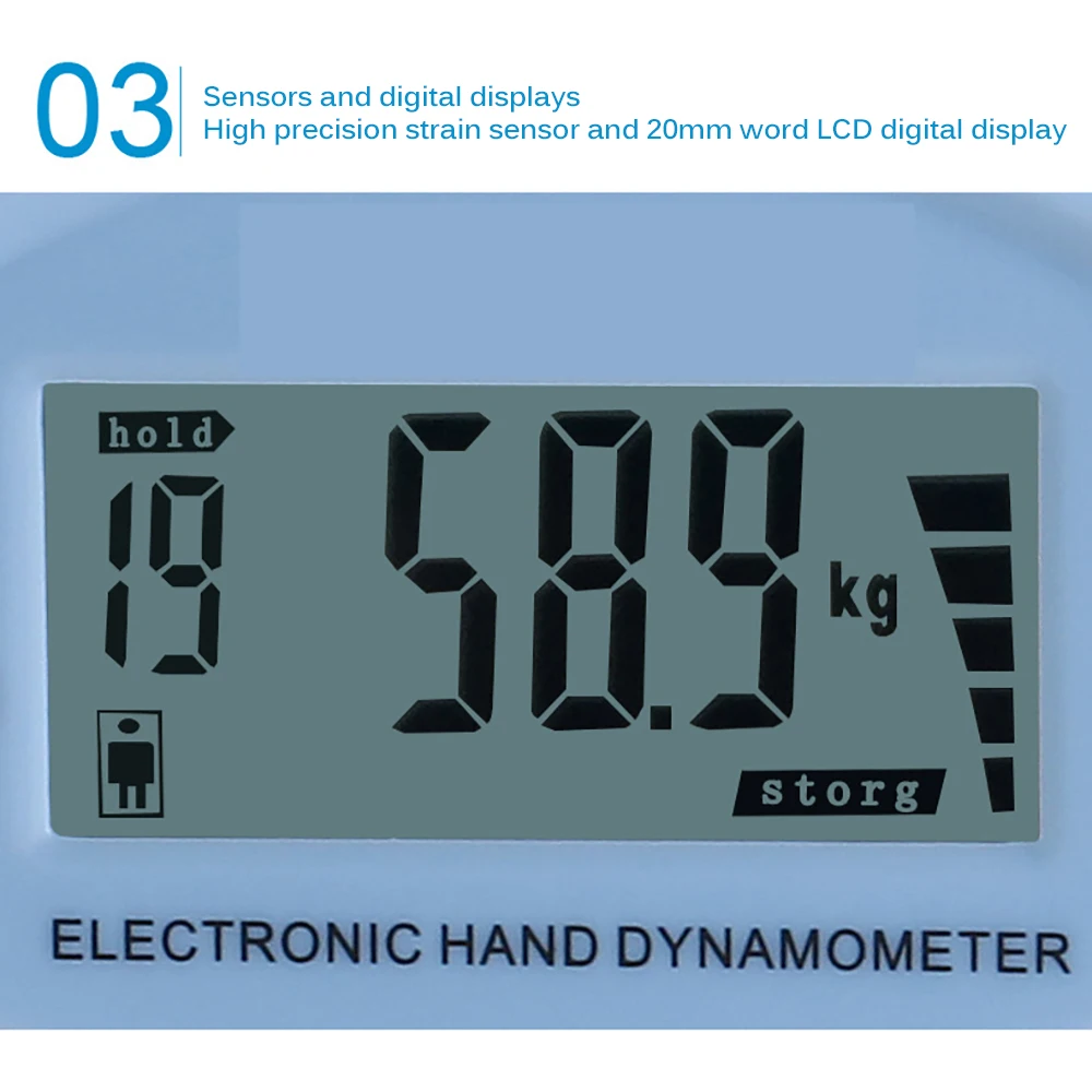 Цифровой ЖК дисплей Forcemeter ручной захват измеритель мощности Регулируемый