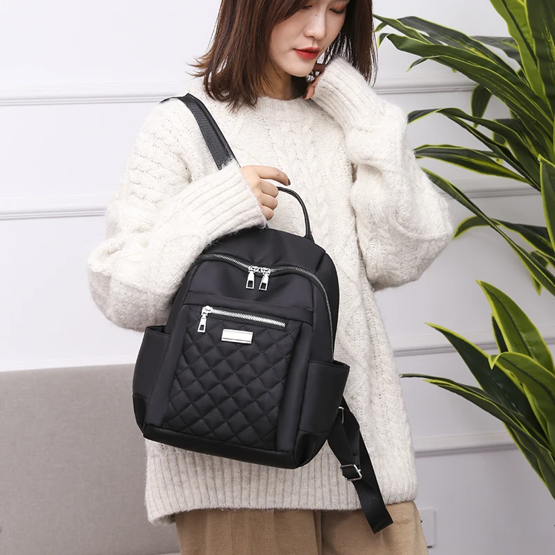 Роскошные брендовые сумки для женщин 2019 Новая мода ткань Оксфорд на молнии