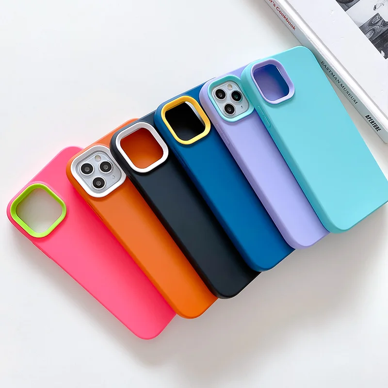 

Three In One Fashion Skin Feeling Soft Case For iPhone 13 12 11 Pro XS Max SE 2020 X XR 6 7 8 Plus Shockproof Protection Cover