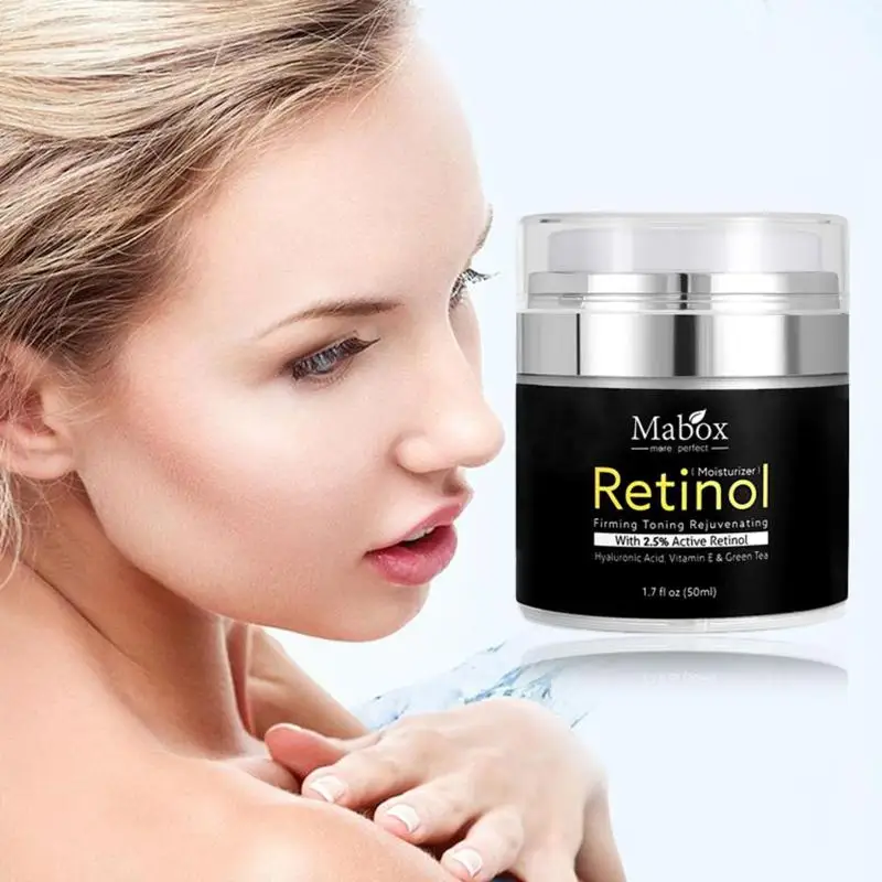 Mabox 50 мл Retinol 2.5% увлажнитель для лица крем с гиалуроновой кислотой антивозрастной