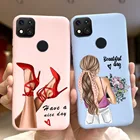 Чехол-накладка для Xiaomi Redmi 9C, 9 C NFC, с изображением девушек, мягкий