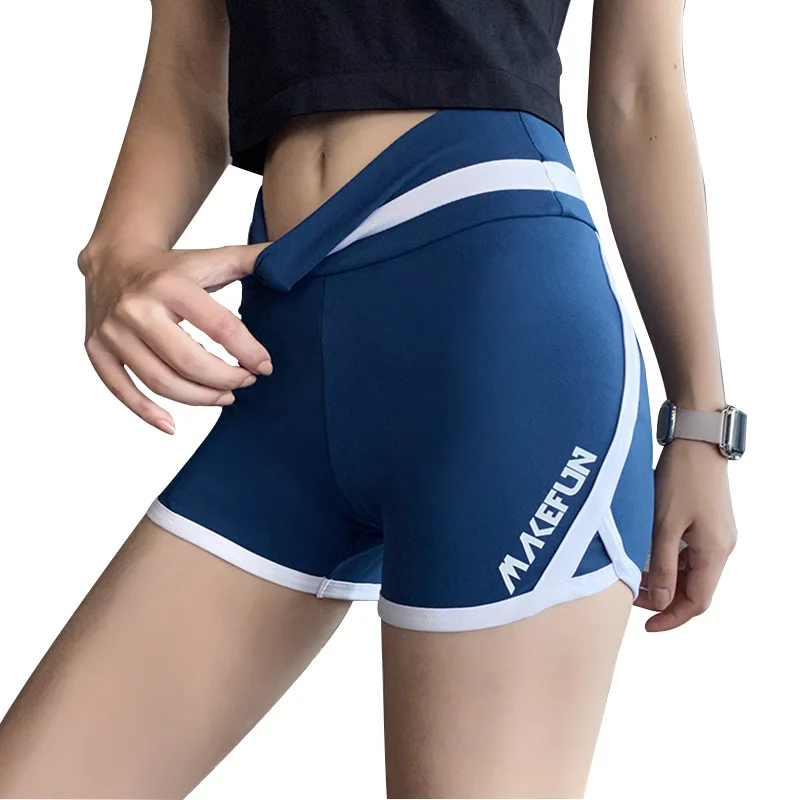 

Women Letter Sports Fitness Yoga Shorts Gym Sexy High-Waist Breathable Short Pant Quick Dry Outdoor Workout Running Clothes