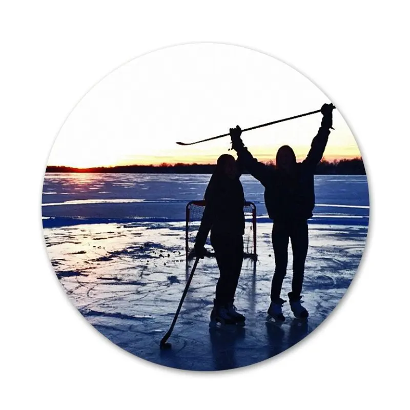 I love ICE Hockey Icons Pins Badge Decoration Brooches Metal Badges For Backpack |