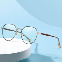 blue light blocking glasses frame optical new hot full rim alloy women and men fashion round oval prescription eyeglasses