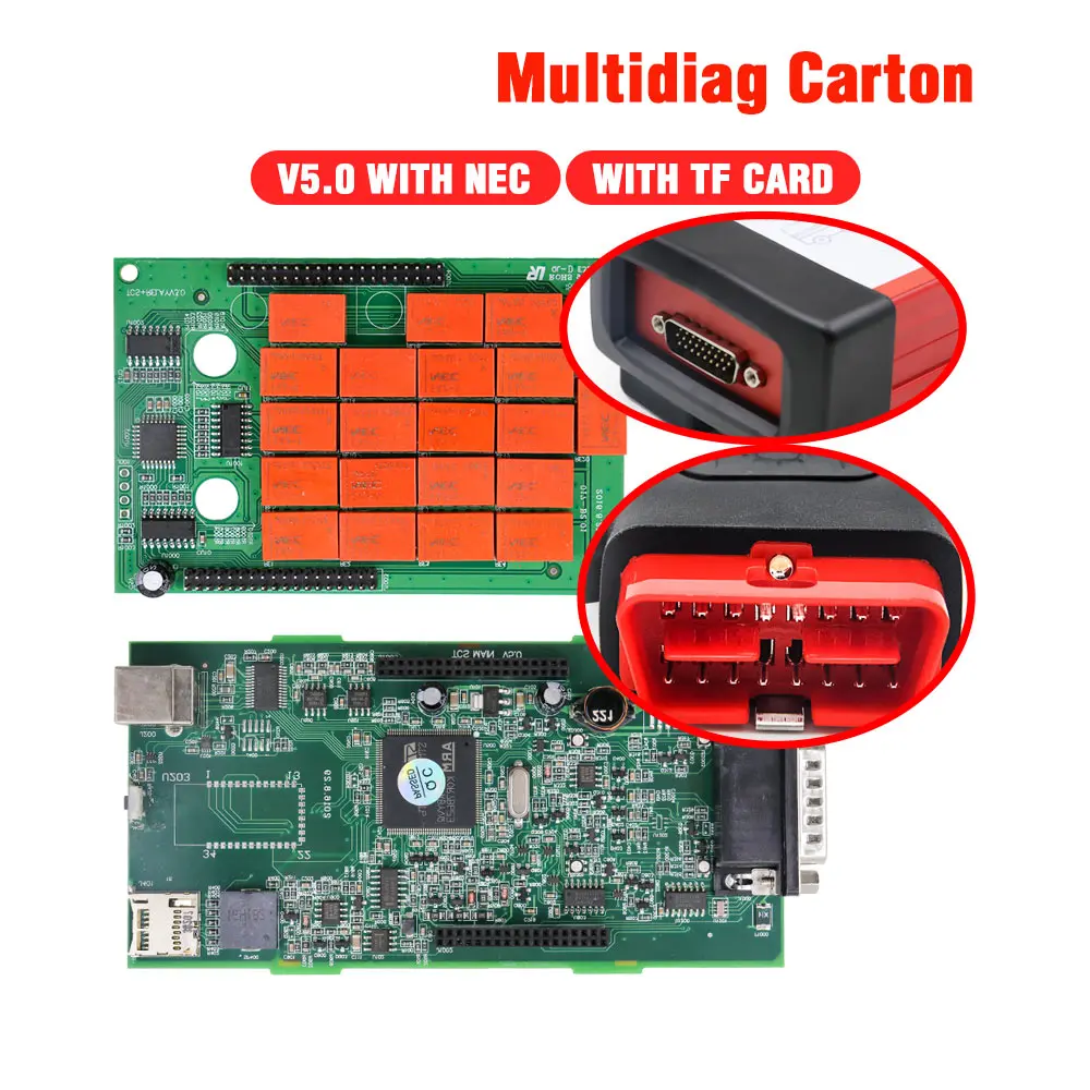 CDP TCS CDP Pro OBD2 зеленая доска R1 keygen для автомобилей/грузовиков OBD2 Бортовая Система диагностики II сканер кодов - Цвет: TCS MULTIDIAG 2