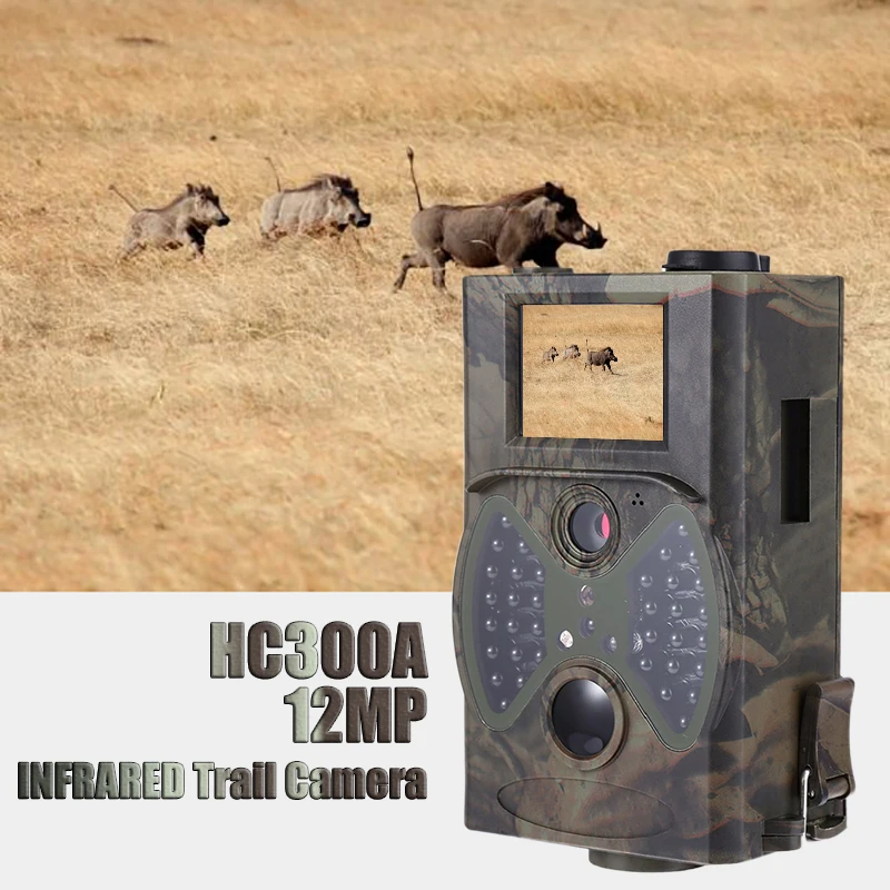 

Basic Hunting Trail Camera HC300A 12MP Night Vision 1080P Video Wildlife Camera Cams for Hunter Photos Trap Surveillance
