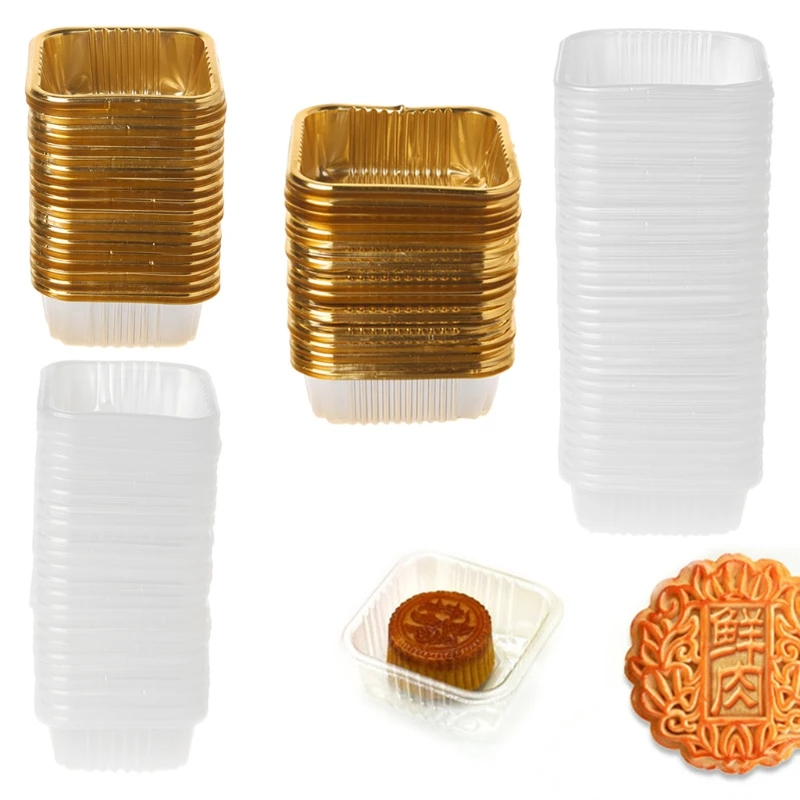 50 г 100 квадратные лунные противни для пирожных упаковка лунного пряника