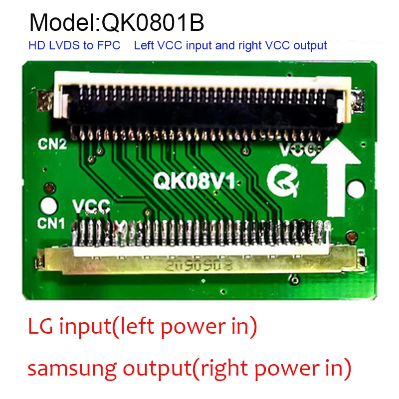 30pin FPC к Поворотная плата lvds 1366x768 интерфейс подключения адаптера QK0801A QK0802A QK0801B QK0802B
