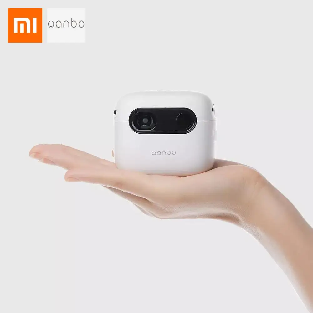 Умный мини проектор Xiaomi Wanbo Q6A 2 4 ГБ + 16 встроенный аккумулятор 3800 мАч Wi Fi Bluetooth 0 DPL