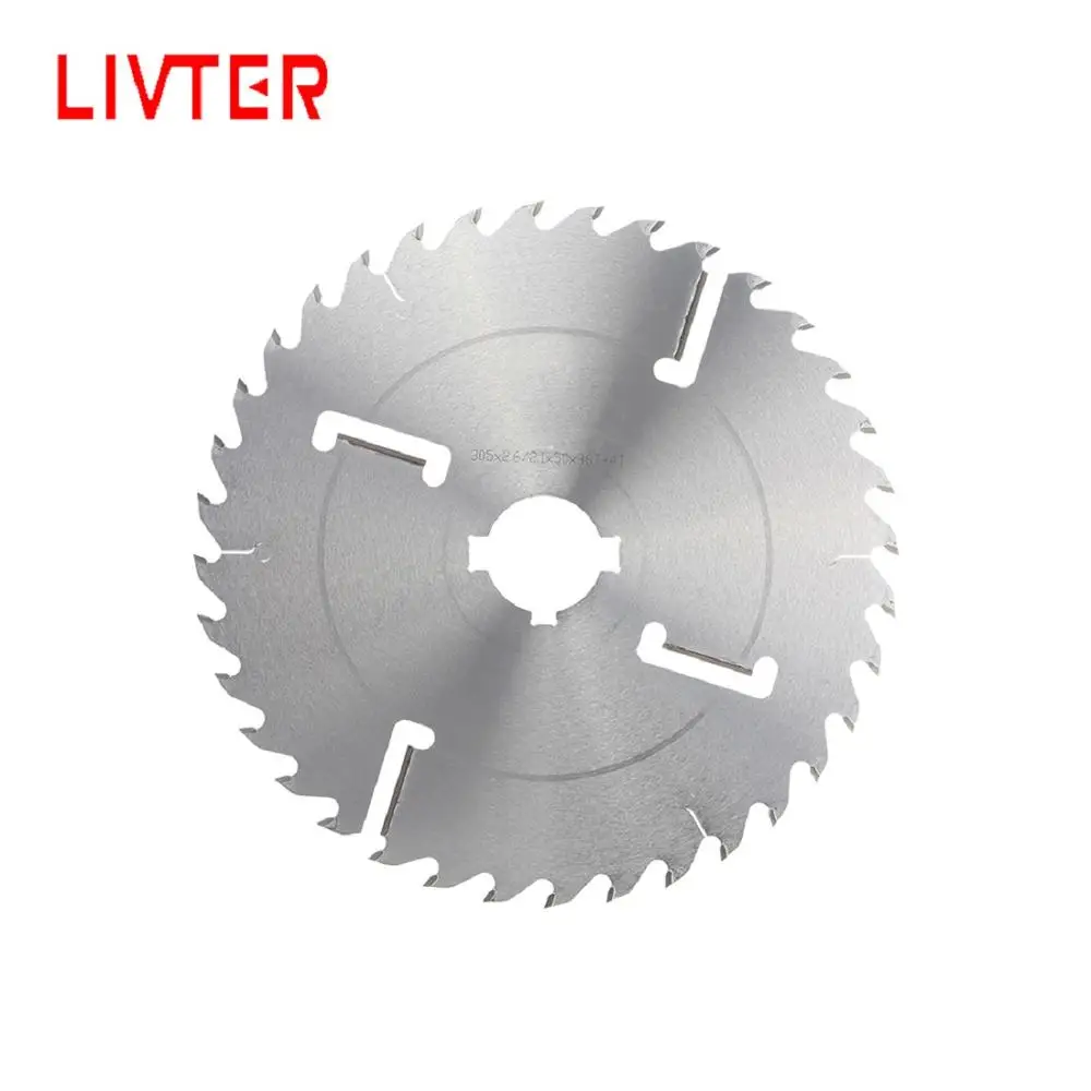 2PCS Woodworking T.C.T Thin Kerf Saw Blade with Rakers Multi Blade Rip Saw Log Wood Cutting Blade