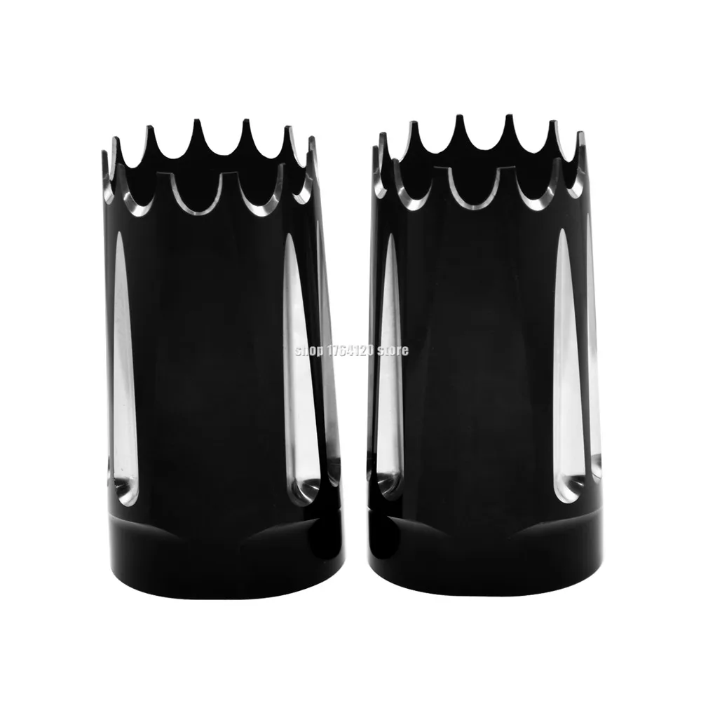 1 пара кожух для передней вилки мотоцикла ударная крышка с ЧПУ Harley Touring FLHT FLHX FLSTF