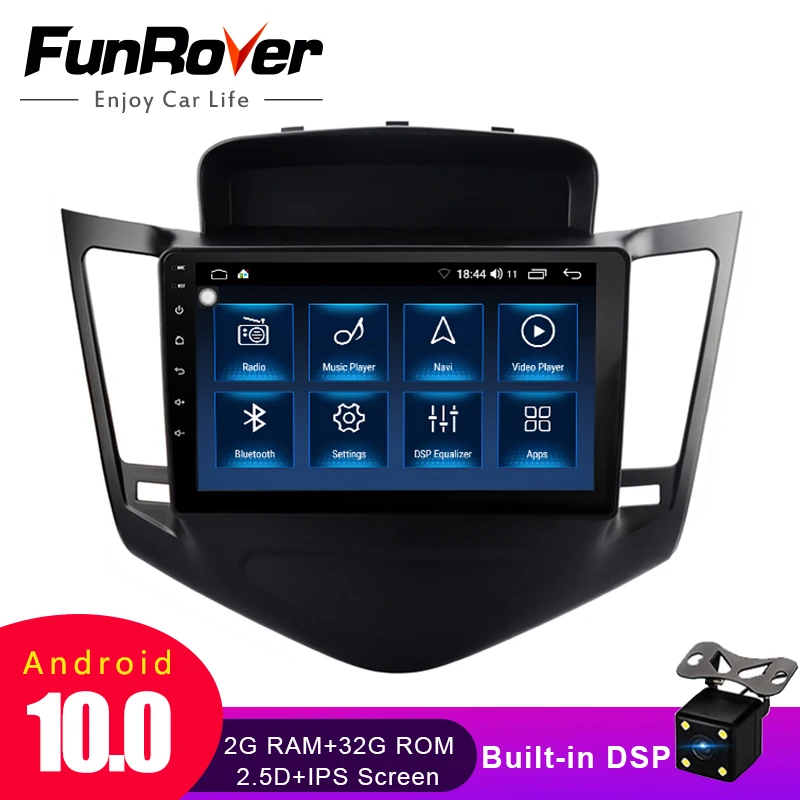 Funrover android 10 0 автомобильный стерео для Chevrolet Cruze 2009 2013 Радио Мультимедиа Видео