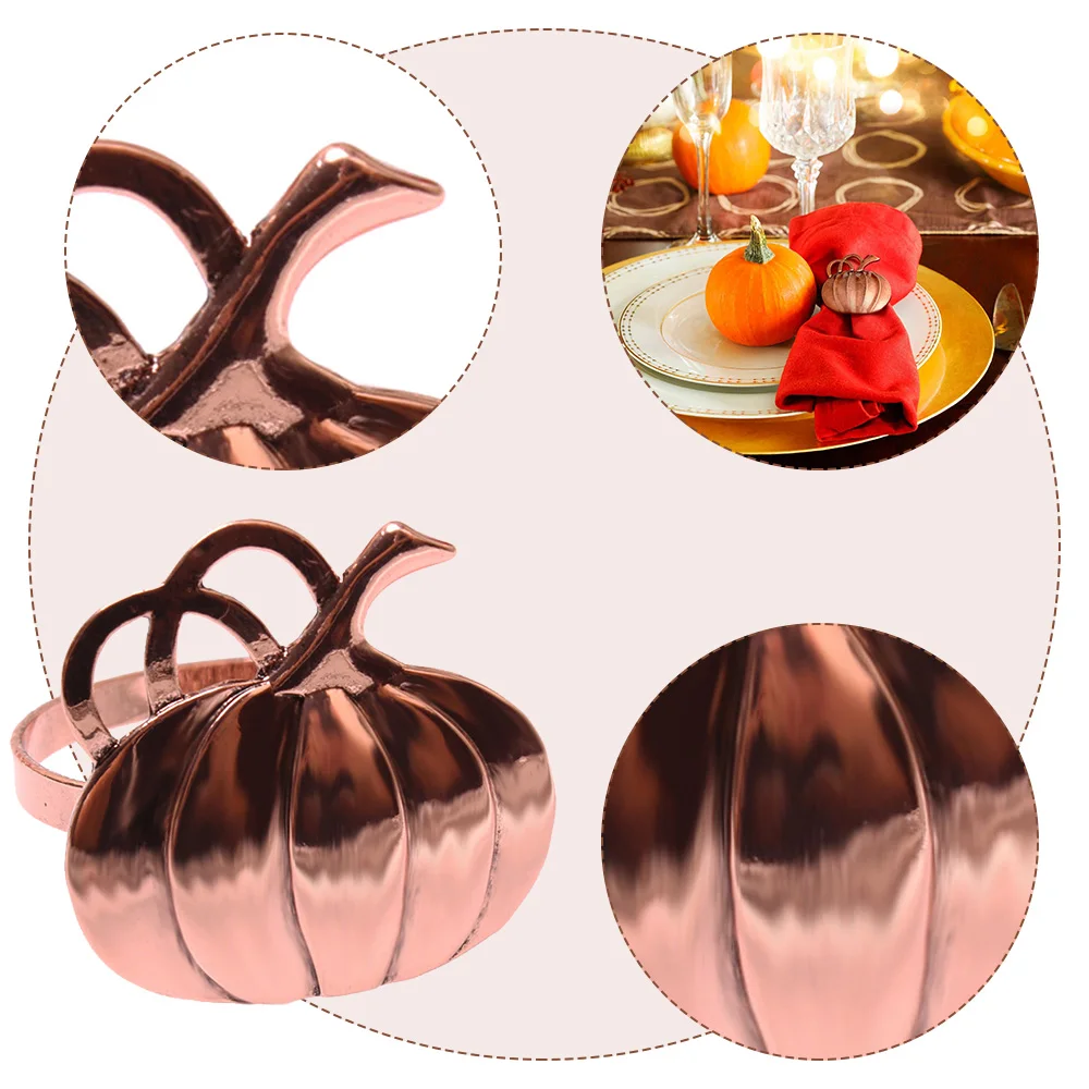 6 шт. кольца для салфеток в форме тыквы|Кольца салфеток| |