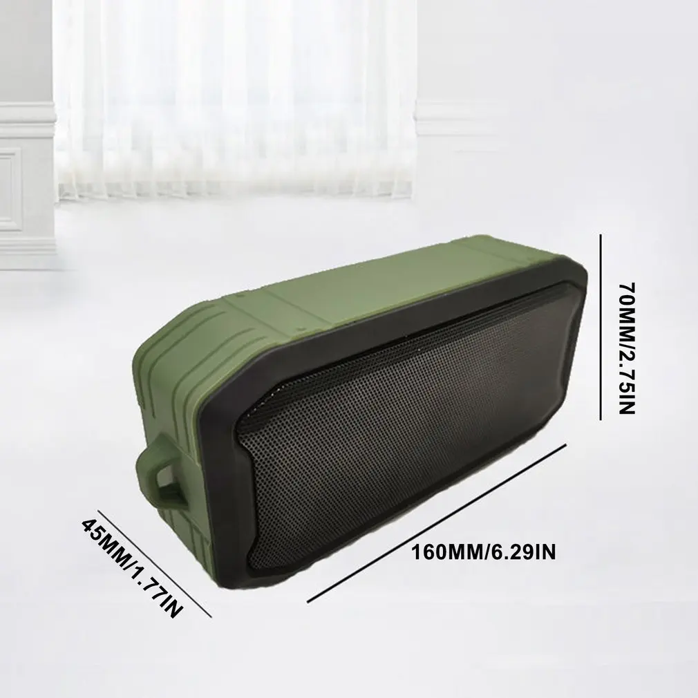 

1 Pcs Portable Wireless Speaker Double Speaker Subwoofer Waterproof Outdoor Car Radio 3 Color Optional Dropshipping
