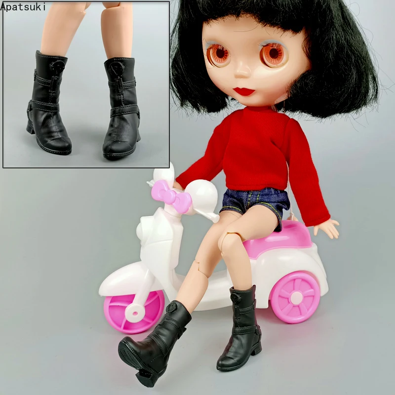 Аксессуары для черных кукол обувь сапоги куклы Барби модные короткие Blythe 1/6 BJD