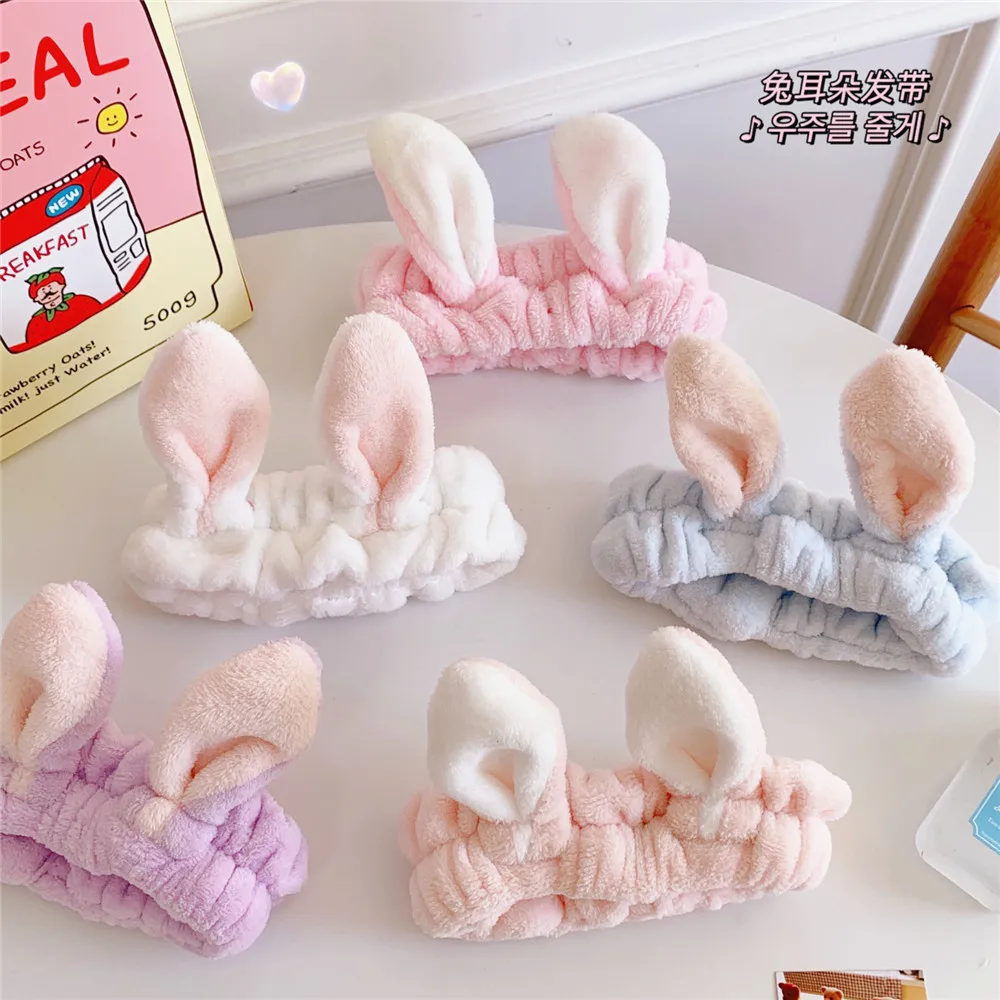 Женские ленты для мытья лица держатель волос мягкие теплые повязки на голову с