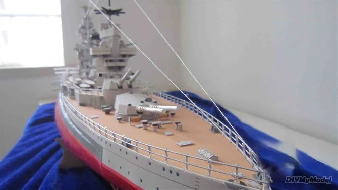 DIYMyModeI-modelo de papel de battleship japon&eacute;s Fuso, bricolaje, artesanal, Kit de papel, rompecabezas de juguete hecho a mano, regalo, utillaje de pel&iacute;cula-0