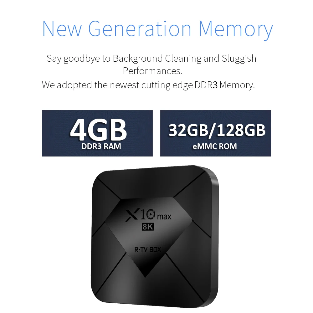 Умная ТВ-приставка X10 MAX Android 9 0 8K Amlogic S905X3 4 Гб 128 ПЗУ светодиодный дисплей 5G Двойной