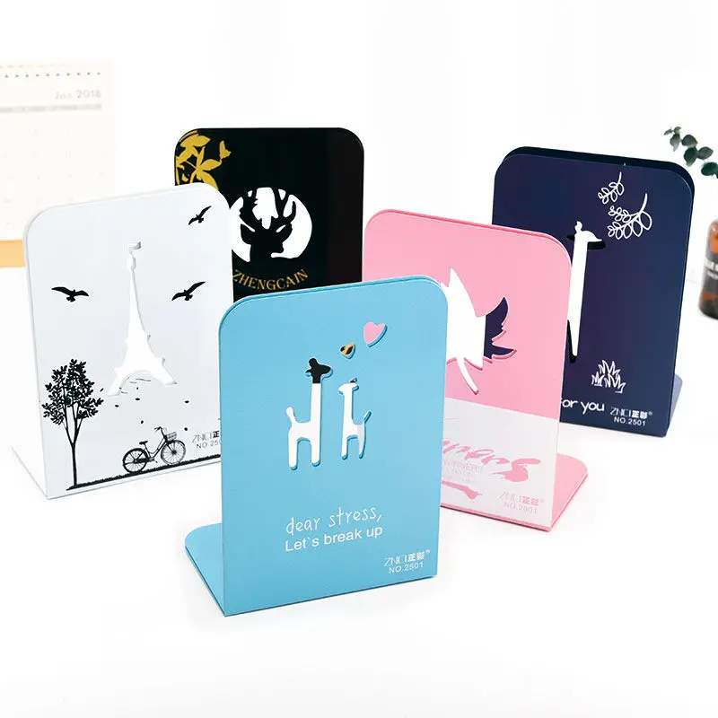 

2-Piece Book Stand Student Clip End Telescopic Easy Learning Storage Desk Book Shelf Iron Plate Desk Organizer Escritorio Holder