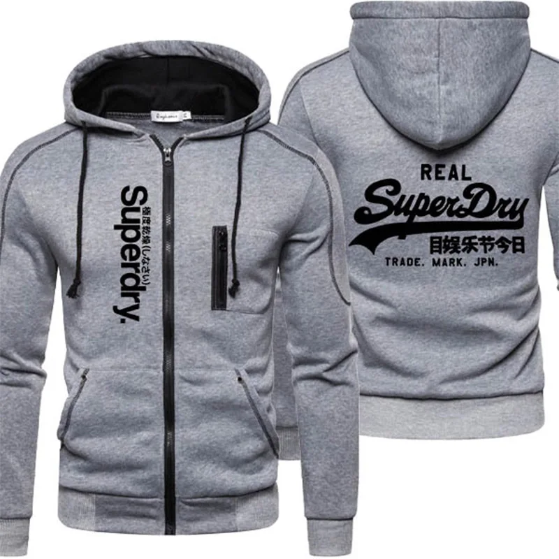 

Brand Men Jackets Hooded Coats Casual Zipper Sweatshirts Male Tracksuit Sportswear Fashion Jacket Men's Clothing Outerwear