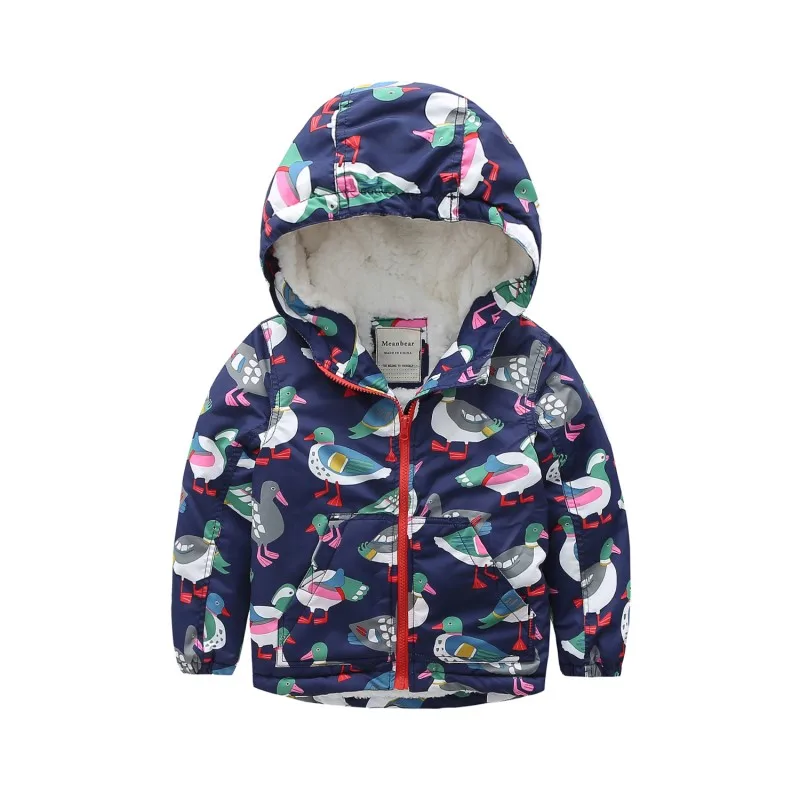2018 New Arrival Limited Full Private And Velvet With Thick Cotton-padded Jacket Baby Windbreaker Coat Clothes Charge | Детская одежда