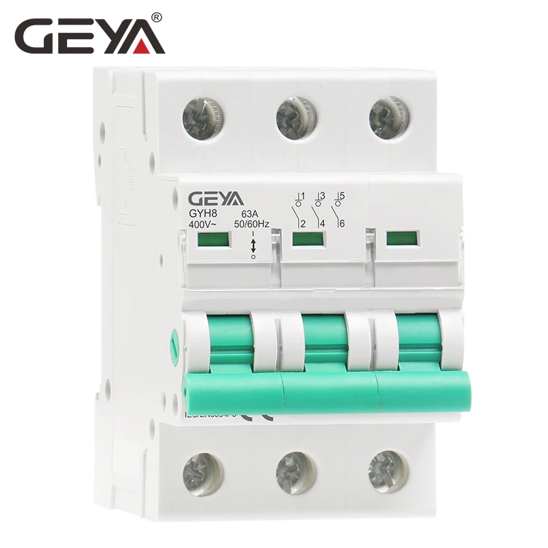 Трехфазный главный выключатель GEYA GYH8 63a 400 a изолирующий для домашнего или