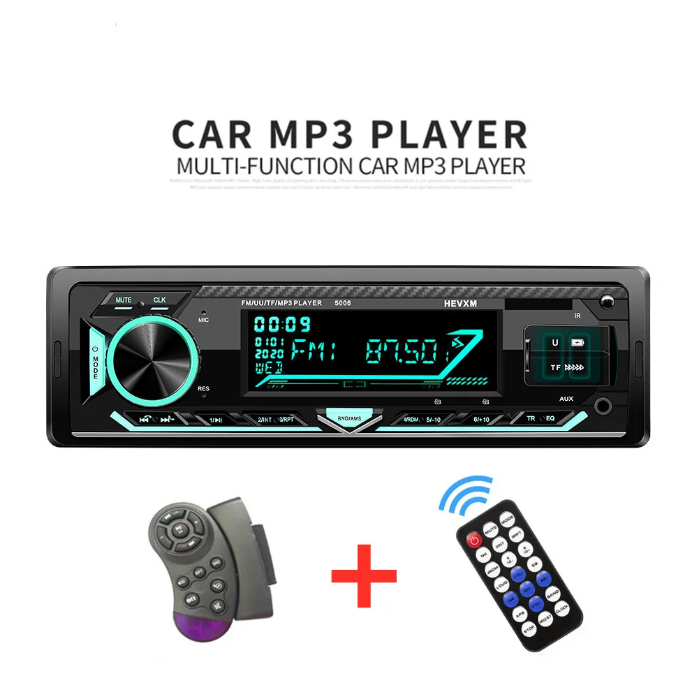 Автомобильный MP3-плеер универсальная стереомагнитола с FM-радио 1 DIN 12 В Bluetooth два