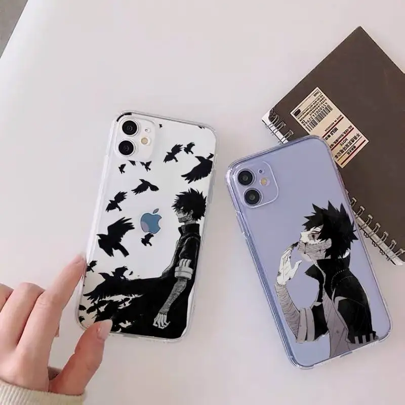 

dabi boku no hero academia manga Phone Case Transparent for Clear iPhone 11 12 8 7 6 6S XS MAX Plus X 5S SE 2020 XR mini pro