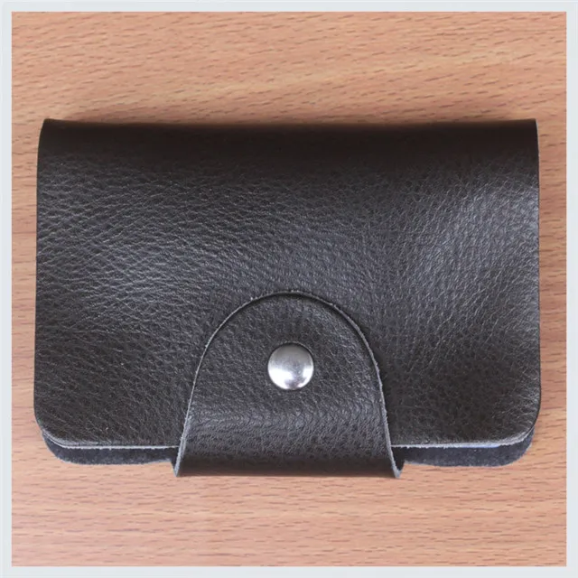 Многопозиционная визитная сумка из натуральной воловьей кожи с зажимом для